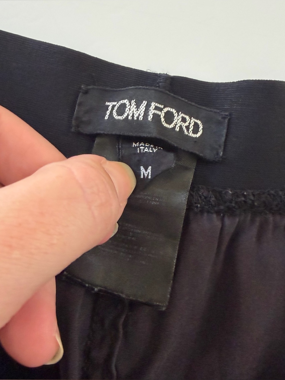 Tom Ford Mens Pajama Lounge Pants Size Medium Black Silk Velvet - Picture 5 of 6